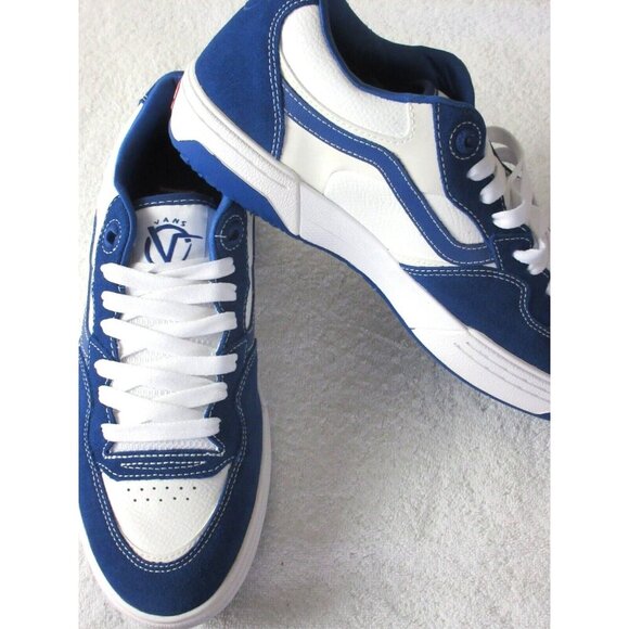 Vans Men's Rowan Zorilla 2 True Blue White Suede Canvas Shoes sizes NIB - Picture 4 of 5